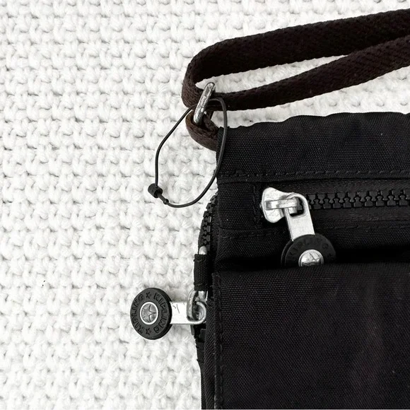 Kipling Black Nylon Live Light New Eldorado Minibag Crossbody Travel Bag No Fob - Picture 3 of 11